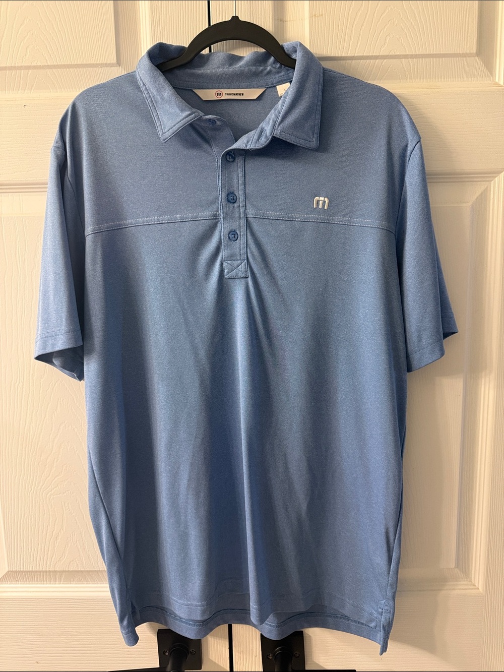 Travis Mathew Men's Sky Blue Performance Polo